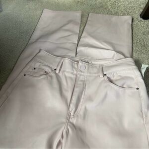 Badgley Mischka Soft Pink Straight Leg Pants